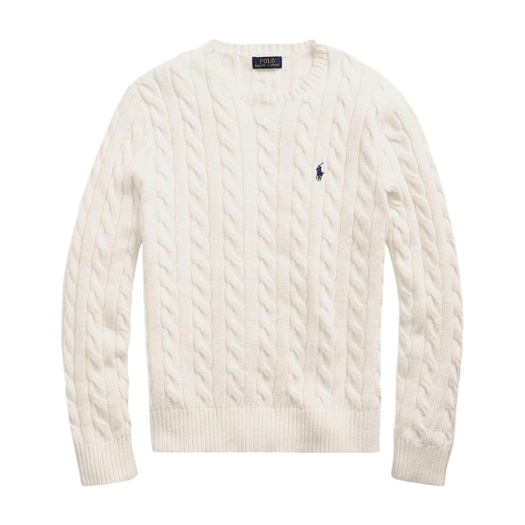 Cable-Knit Cotton Sweater